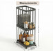 Bath or Home Cloth Storage Organiser Basket 2 Layers X1508