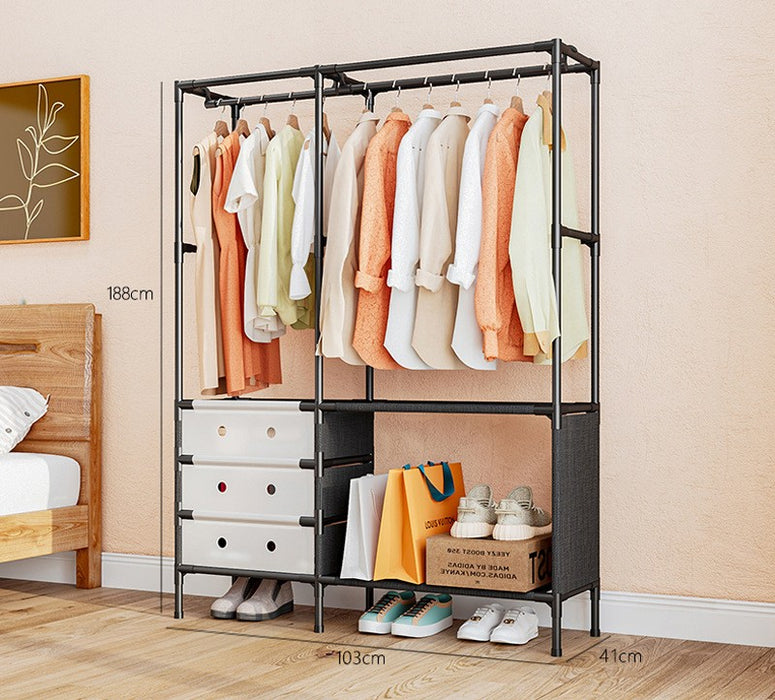 Modern Wardrobe Closet Cloth Organiser Size: 103x41x170cm Model 8102  X1509