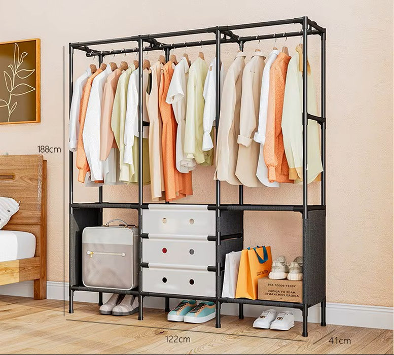Modern Wardrobe Closet Cloth Organiser Size: 122x41x170cm Model 8103  X1510