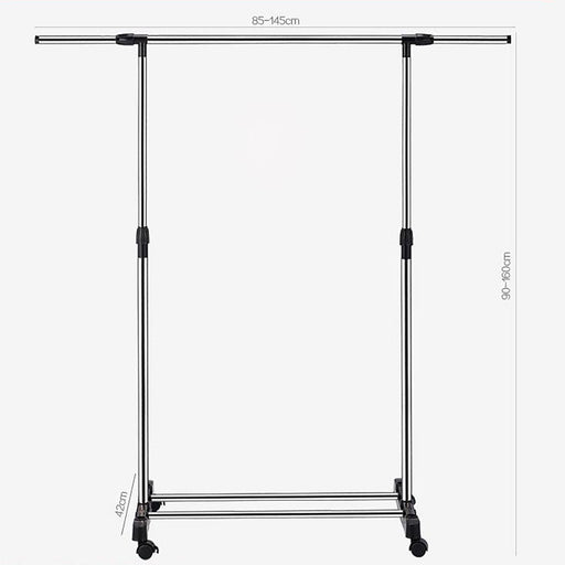 Laundry Cloth Metal Single Pole Stand Rack No. 8017  X1514 