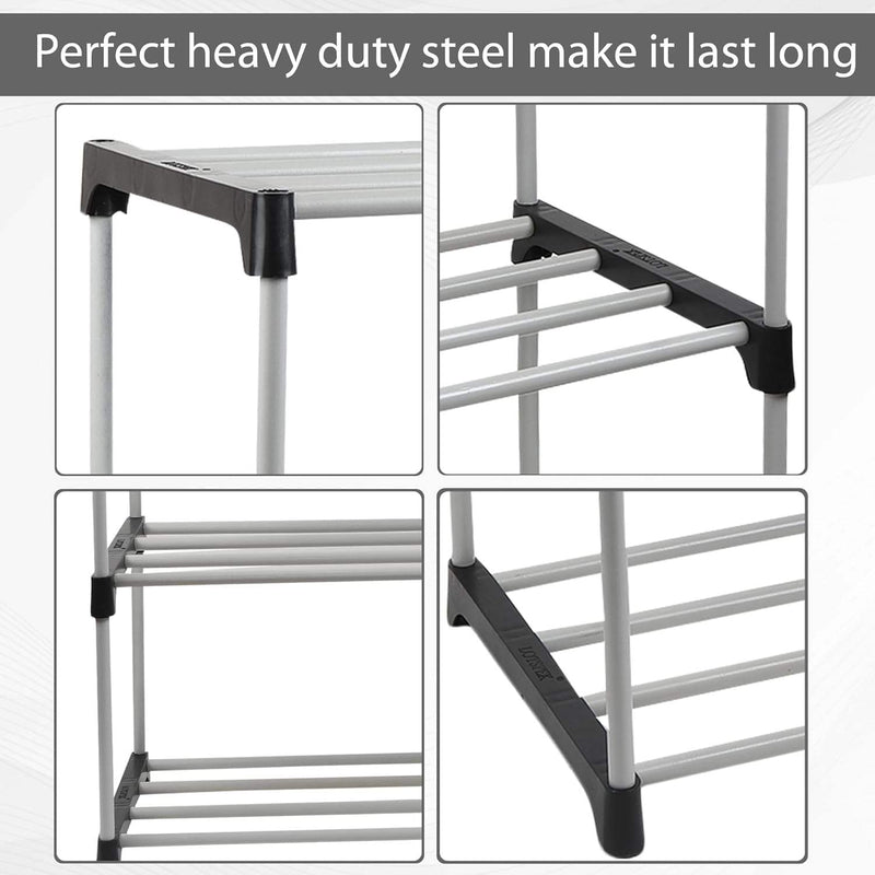 21 Pair Shoe Rack Organiser - 7 Shoe Shelf - No. NDL6076 X1517
