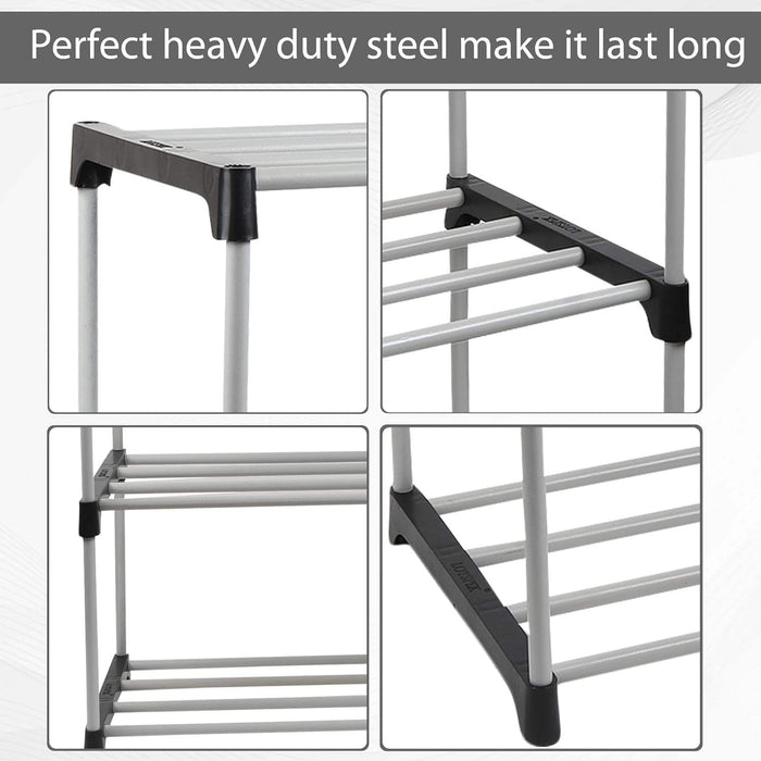 21 Pair Shoe Rack Organiser - 7 Shoe Shelf - No. NDL6076 X1517