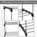 21 Pair Shoe Rack Organiser - 7 Shoe Shelf - No. NDL6076 X1517