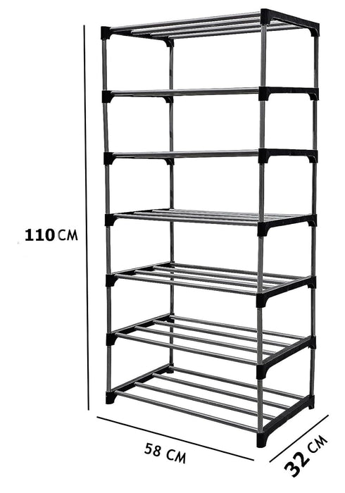 21 Pair Shoe Rack Organiser - 7 Shoe Shelf - No. NDL6076 X1517