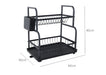 Black Metal 2 Layers Dish Rack No. WL-FX16  X1522