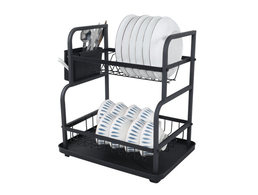 Black Metal 2 Layers Dish Rack No. WL-FX16  X1522