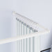 White Aluminum Corner Shower Curtain Rod U Shape X1527