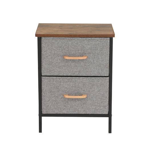 Nightstand Small Dresser with Removable 2 Fabric Drawer Box No. YP-801  X1535