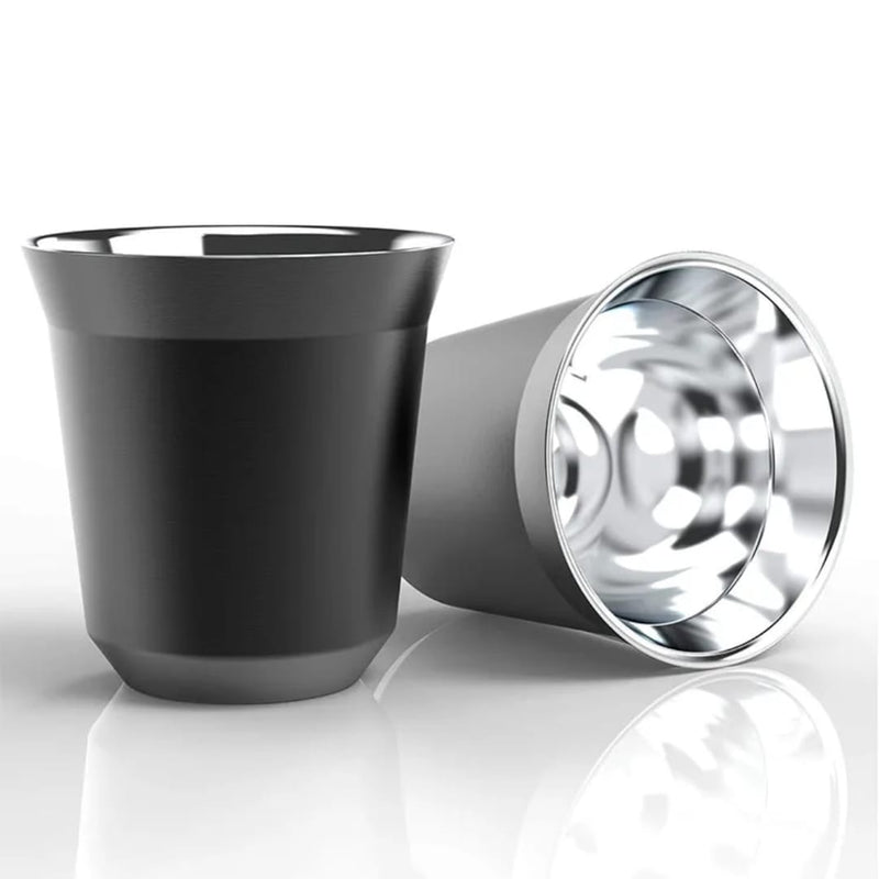 160 ML Double Wall Stainless Steel Coffee Thermal Insulated Cup 1 pc X1539