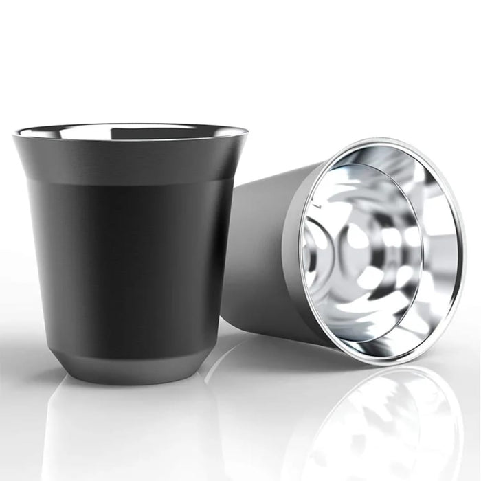 160 ML Double Wall Stainless Steel Coffee Thermal Insulated Cup 1 pc X1539