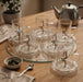 100ml Tea Cups Double Wall Cup and Saucer 6pcs Set X1545