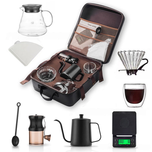 Portable Pour Over Coffee Maker Brew Essential Set X1551