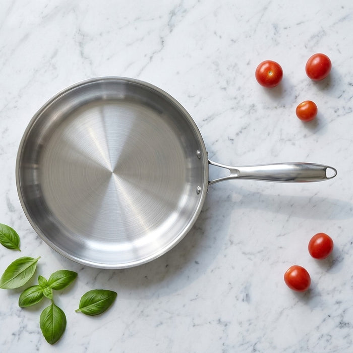 20cm Stainless Steel Frying Pan with Induction Bottom X1573