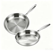 20cm Stainless Steel Frying Pan with Induction Bottom X1573