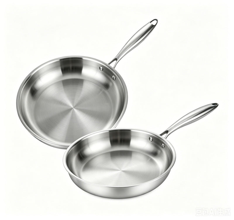 24cm Stainless Steel Frying Pan with Induction Bottom X1574
