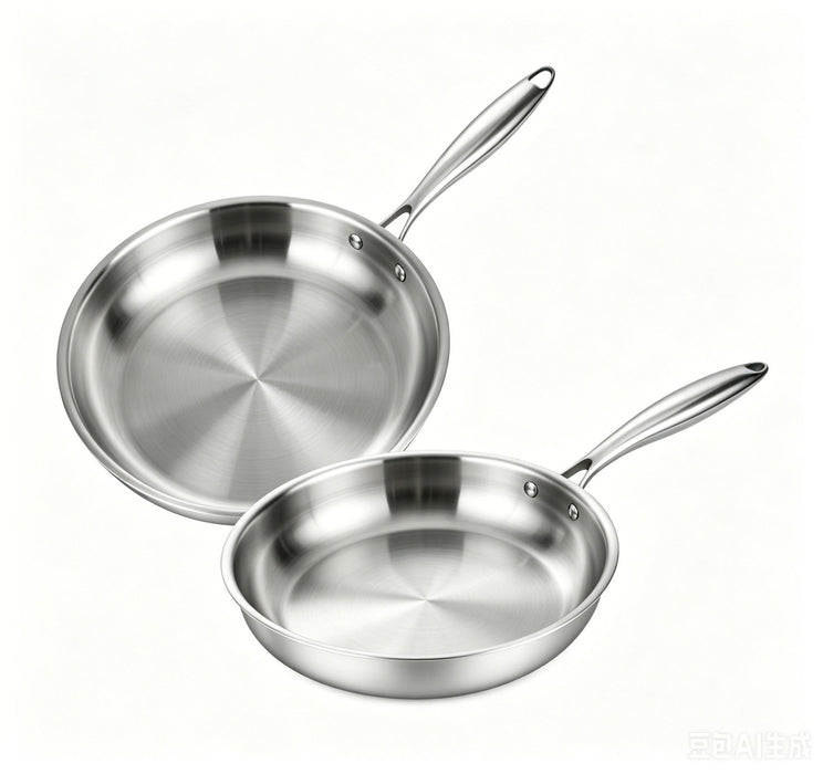 24cm Stainless Steel Frying Pan with Induction Bottom X1574