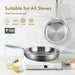 28cm Stainless Steel Frying Pan with Induction Bottom X1575