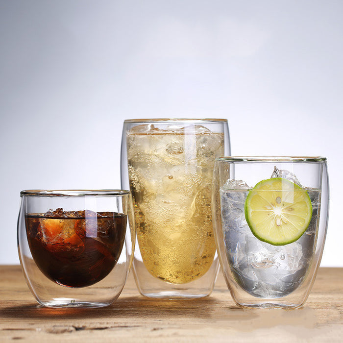 Double Wall Glass Cup 450ml  X1582