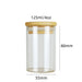12pcs Glass Spice Jar Set with 3-Tier Bamboo Rack X1584