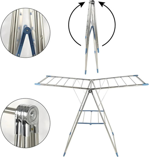 Foldable Stainless Steel Wing Clothe Dryer 2F75-4 X1588