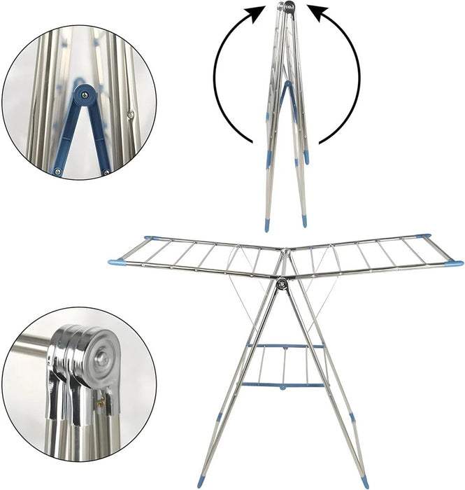Foldable Stainless Steel Wing Clothe Dryer 2F75-4 X1588