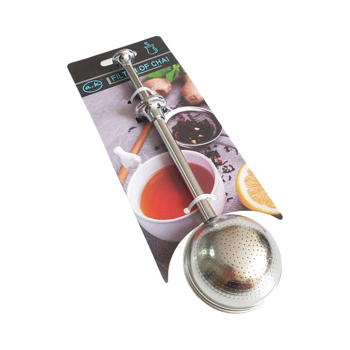 STAINLESS PUSH TEA BAG STRAINER   X330