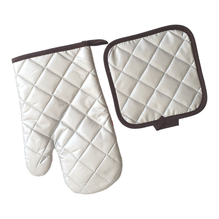 2PCS SET OVEN MITT AND POT HOLDER X424