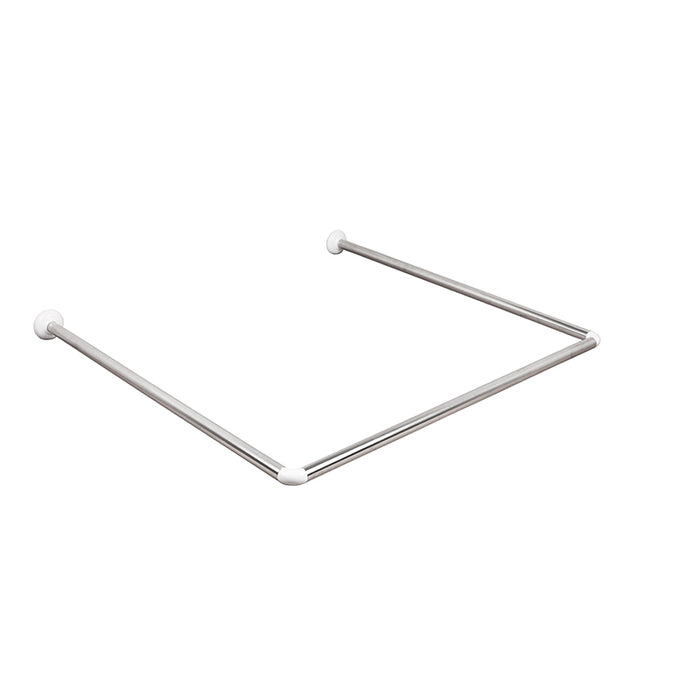 U SHAPE CORNER SHOWER ROD STAINLESS X536