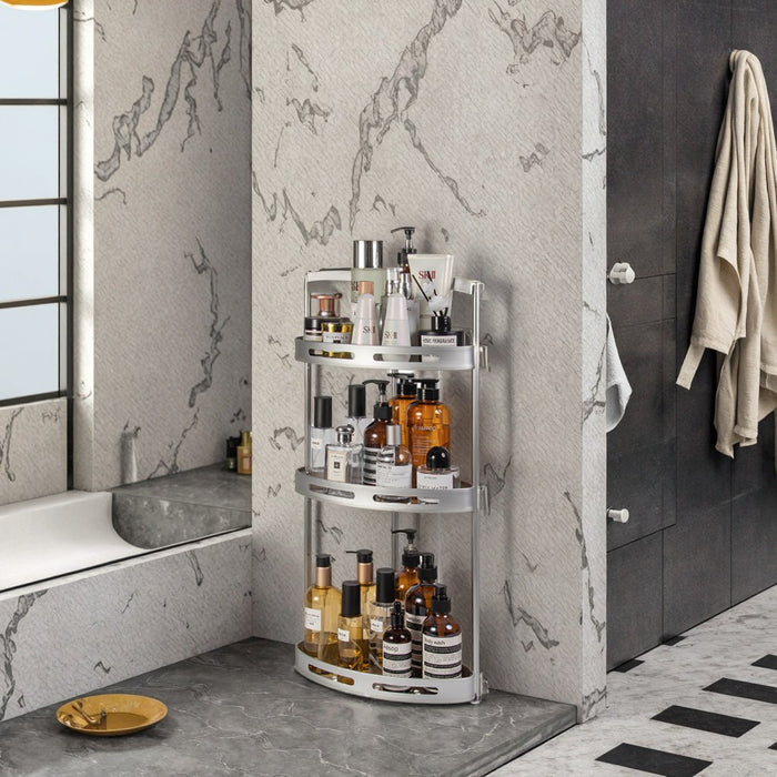 Aluminium 3 Layers Corner Shower Rack No. 6000153  X538