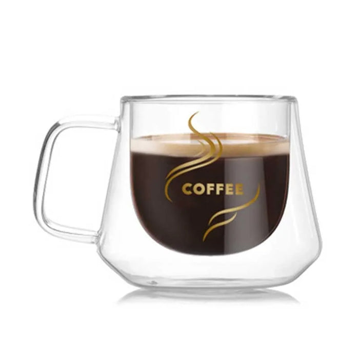 DOUBLE WALL GLASS MUG 200ML  X553