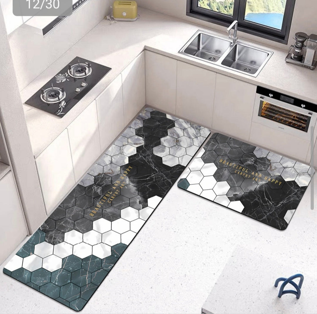 Wide 2PCS Kitchen Mat Set 120*45 + 75*45cm X770 — Dear Home