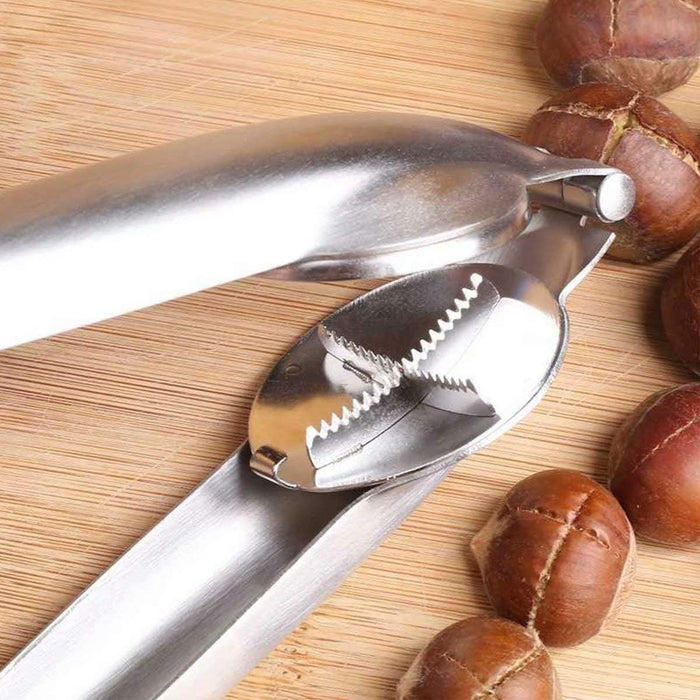 Stainless Steel Chestnut Cutter – Handy Kitchen Tool For Nuts, 17cm Length