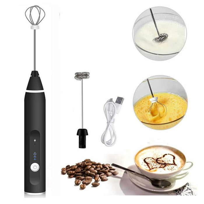 HIGH QUALITY RECHARGEABLE MILK & COFFEE FROTHER AND MIXER  X373  MIX COLOR