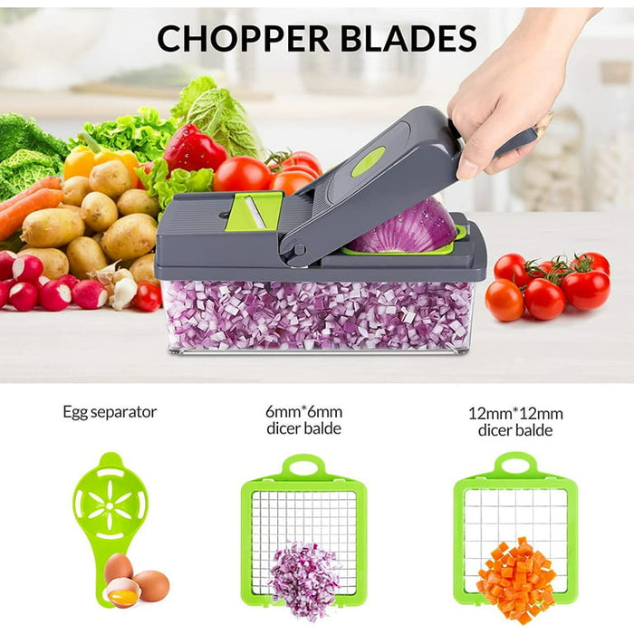 14 PCS VEGGIE SLICER AND GRATER  X390