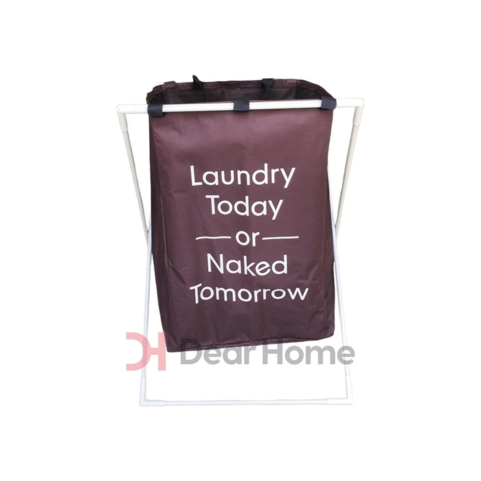 LAUNDRY BASKET WITH ALUMINIUM RACK X411