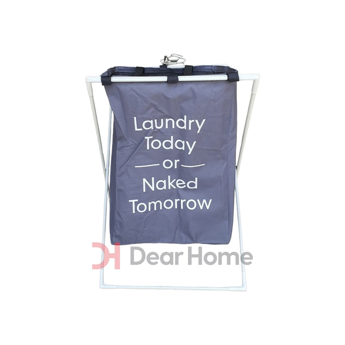 LAUNDRY BASKET WITH ALUMINIUM RACK X411