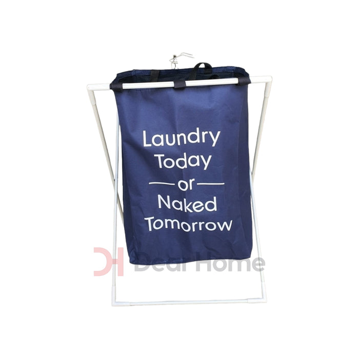 LAUNDRY BASKET WITH ALUMINIUM RACK X411