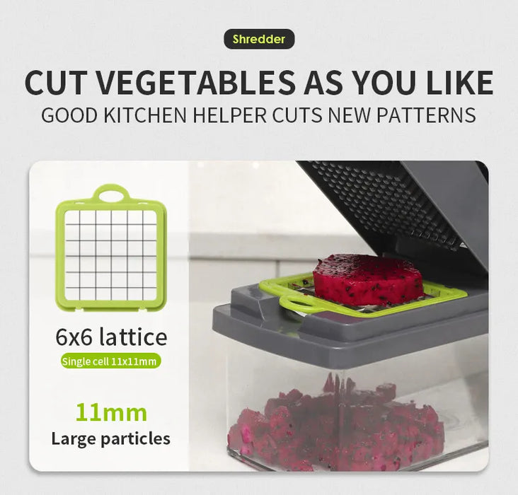 14 PCS VEGGIE SLICER AND GRATER  X390