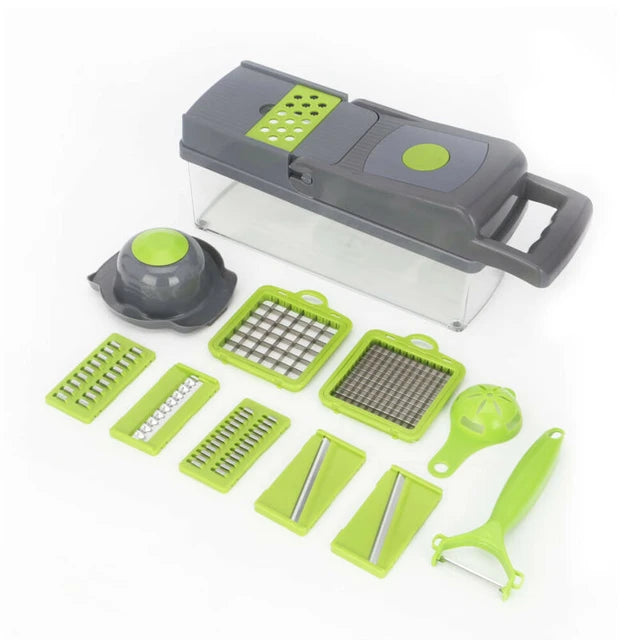 14 PCS VEGGIE SLICER AND GRATER  X390