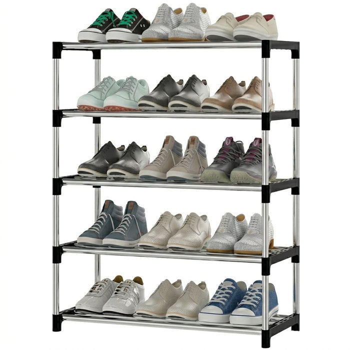 15 Pair Shoe Rack Organiser - 5 Shoe Shelf - No. NDL6054  X1518
