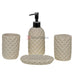 Stone Resin 4Pcs Soap Set 6 Bathware