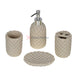 Stone Resin 4Pcs Soap Set Bathware