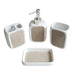 STONE RESIN 4PCS SOAP SET  X477