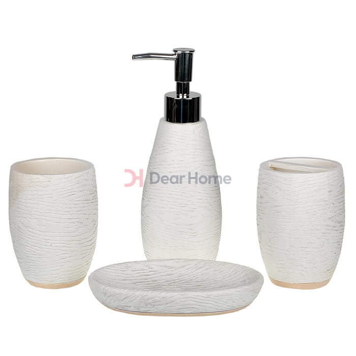 Stone Resin 4Pcs Soap Set 2 Bathware