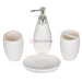 Stone Resin 4Pcs Soap Set Bathware