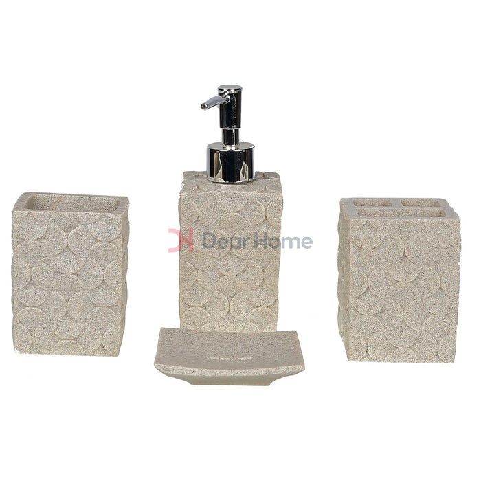 Stone Resin 4Pcs Soap Set 5 Bathware