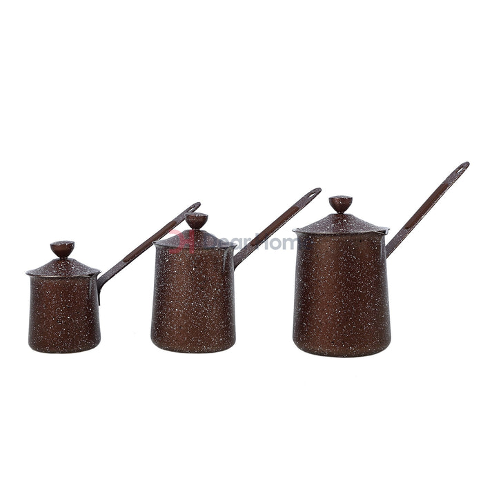 Granite 3Pcs Coffee Warmer Set Brown Kitchenware