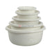 5 Pcs Plastic Bowl Set White Kitchenware