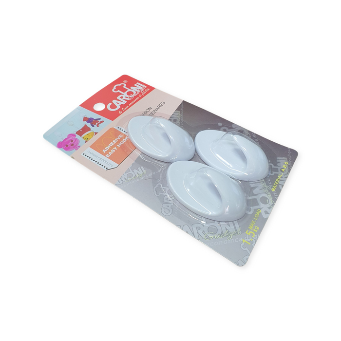 Medium Oval Adhesive Hook 3 PCS