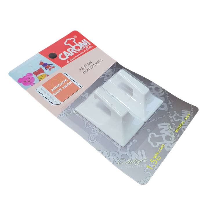 Medium Rectangular Adhesive Hook 2 PCS